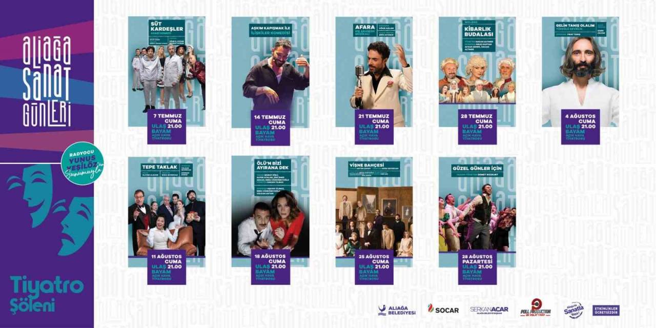 Aliağa Sanat Günleri’nde Tiyatro Ve Sinema Şöleni Başlıyor