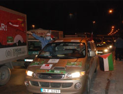 Filistin Yardım konvoyu Türkiye'den Suriye'ye geçti