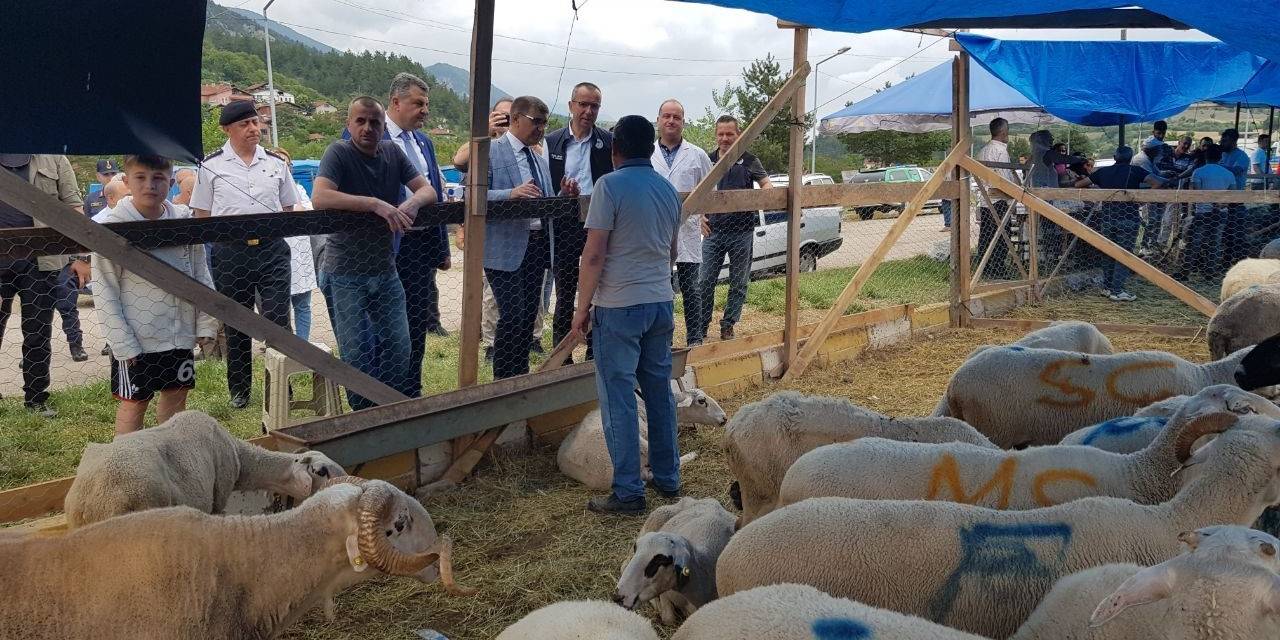 Vali Gürel, Kurbanlık Pazarını Gezdi