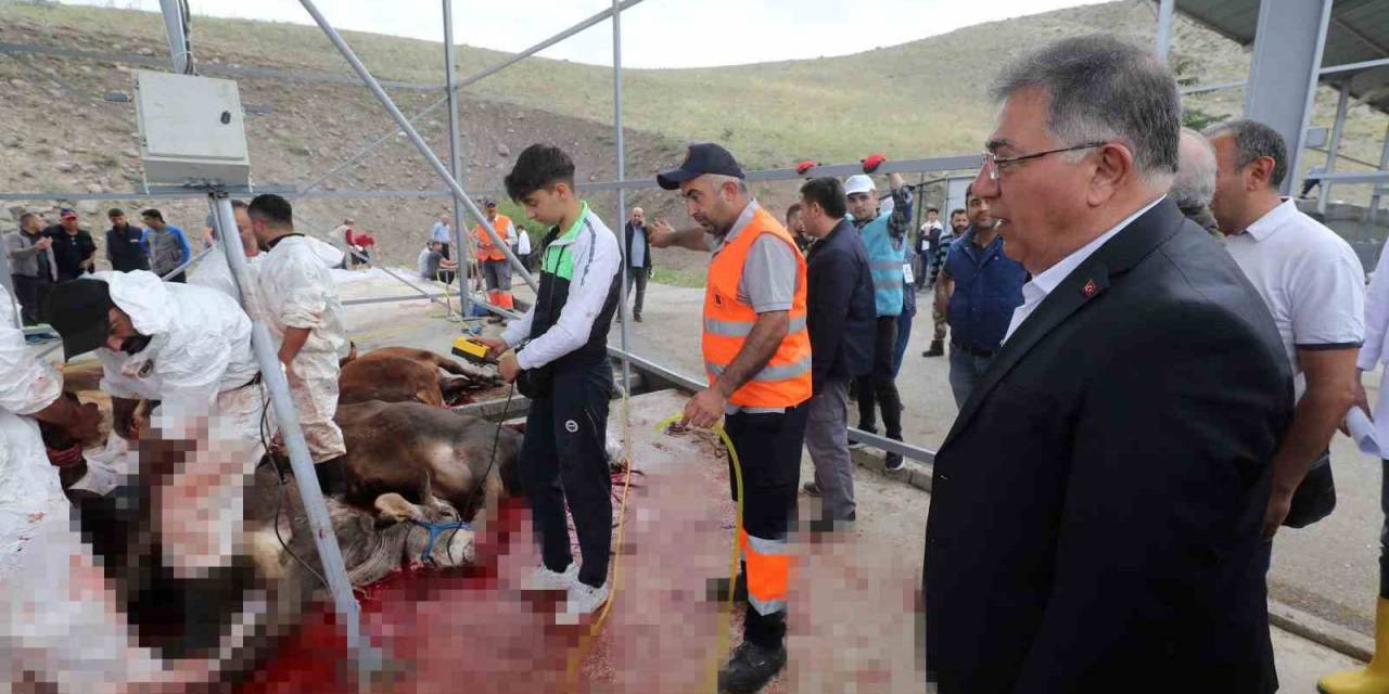 Yakacık’ta Kurbanlar Güvenle Kesildi