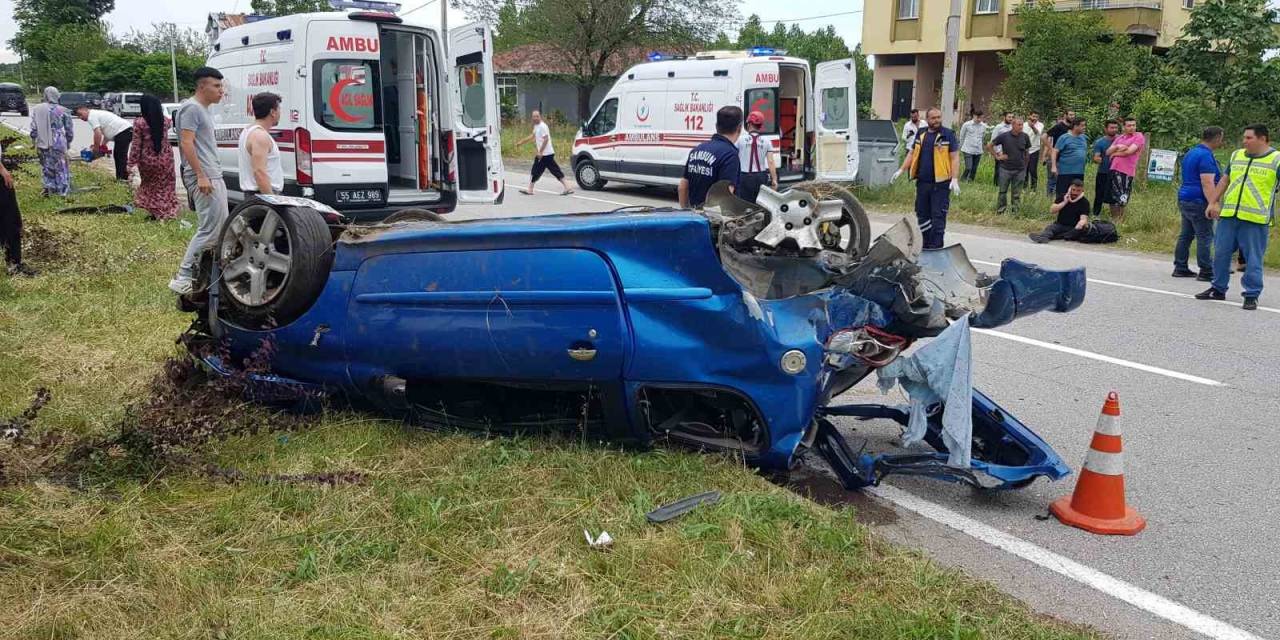 Samsun’da 3 Araçlı Trafik Kazası: 7 Yaralı