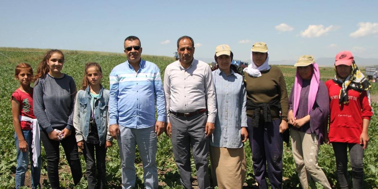 Kaymakam Bayram, Tarlada Çalışan Çiftçilerle Bayramlaştı