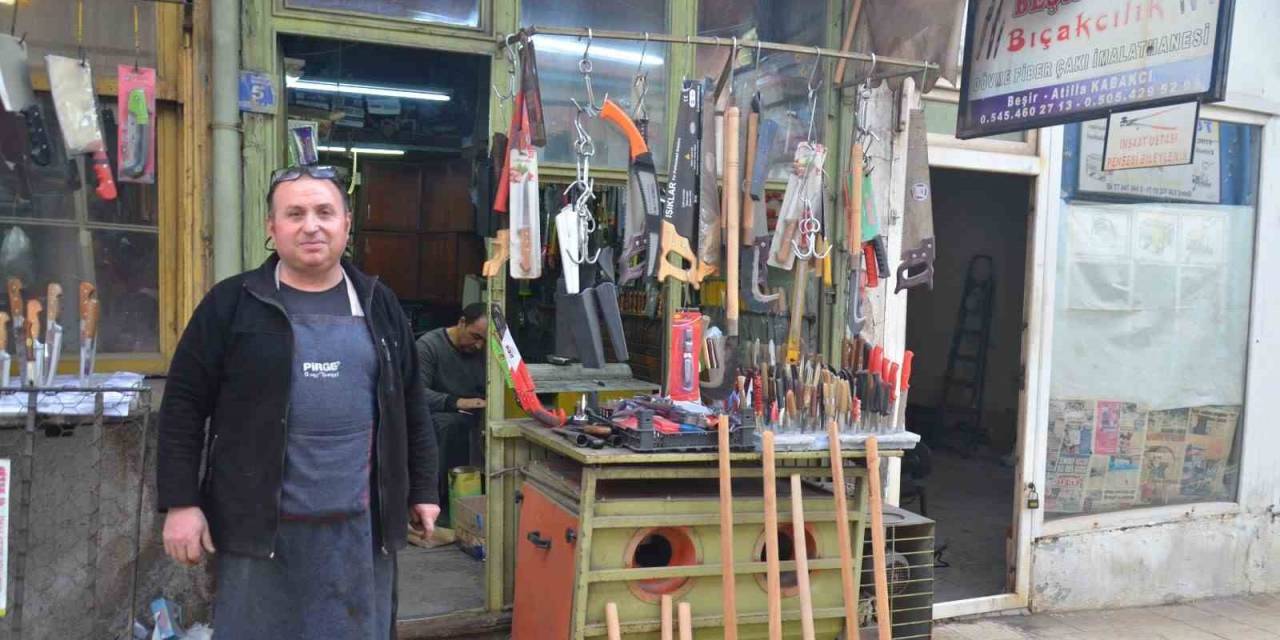 Dede Mesleği Bıçakçılığı 3 Kuşaktır Sürdürüyor