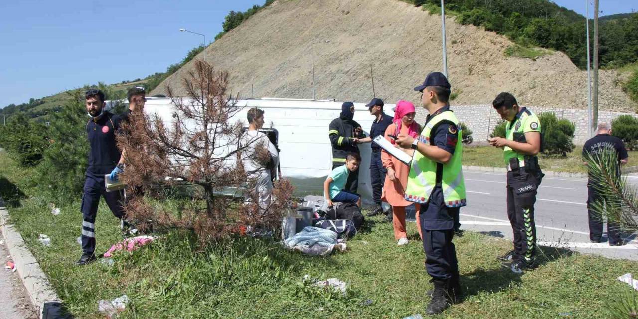 Samsun’daki Minibüs Kazasında Yaralı Sayısı 9 Oldu