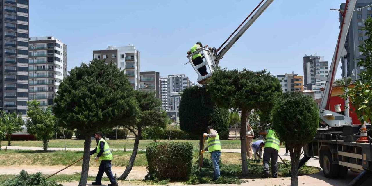 Toroslar’da Park Ve Yeşil Alanlar Bakımdan Geçiyor
