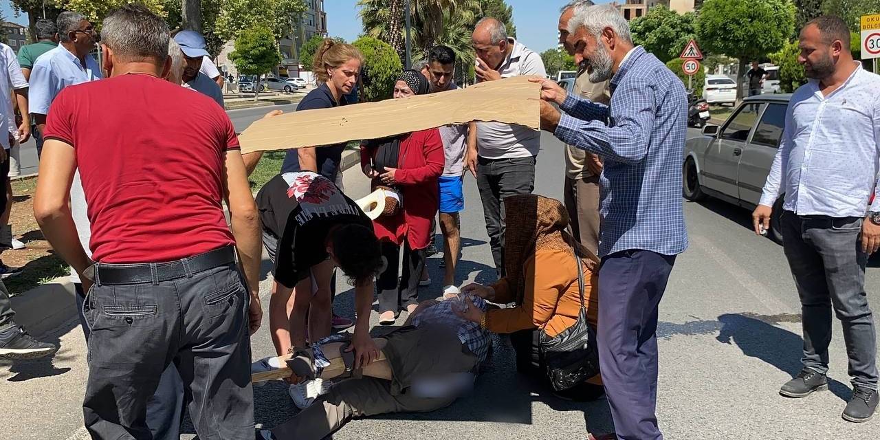 Vatandaşlar Yerde Yatan Yaralı İçin Seferber Oldu