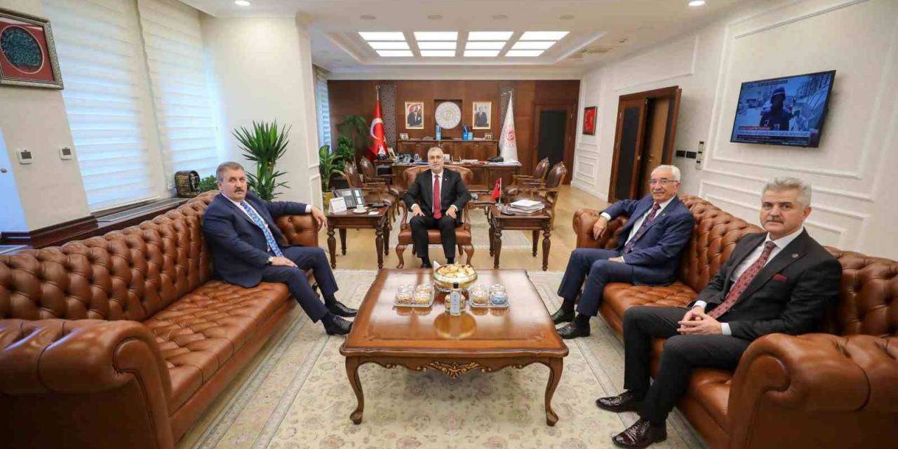 Bbp Genel Başkanı Destici’den Bakan Işıkhan’a Hayırlı Olsun Ziyareti