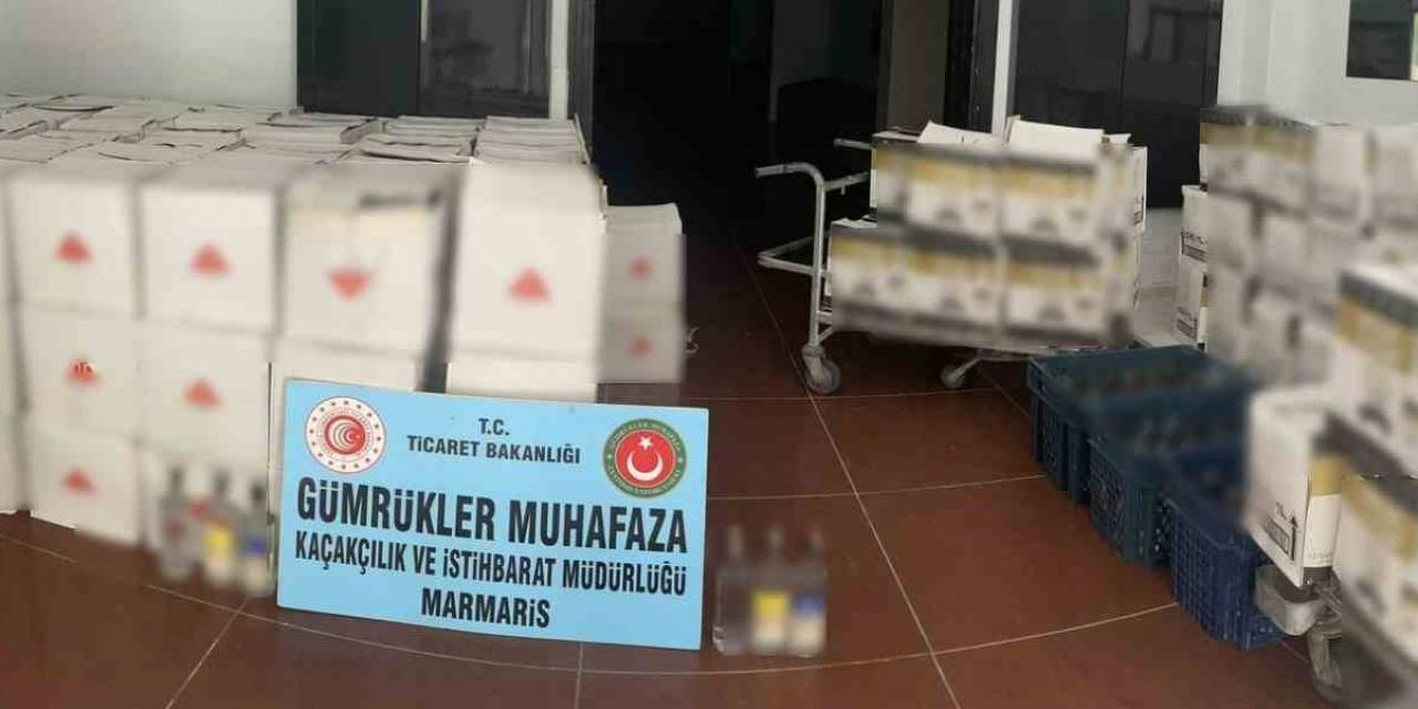 Bodrum’da 2 Bin 199 Şişe Sahte İçki Ele Geçirildi