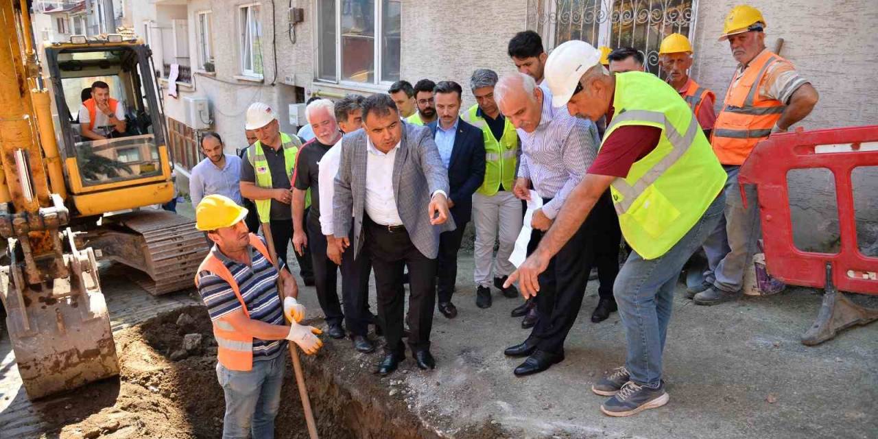 Trabzon Kent Merkezinde İçme Suyu Altyapı Çalışmaları Devam Ediyor