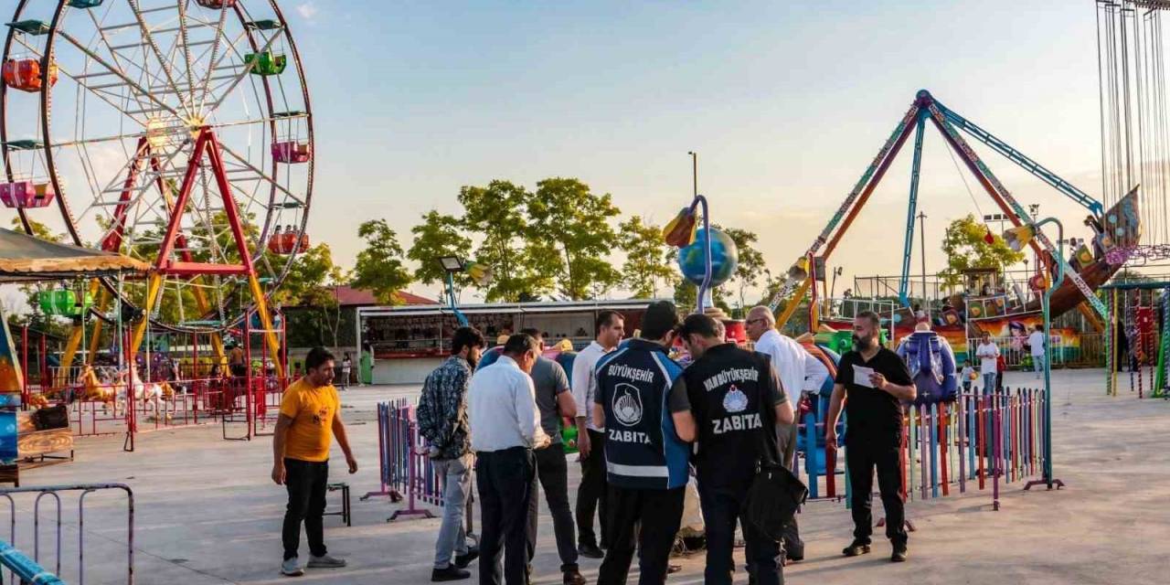 Van’daki Lunaparklar Denetlendi
