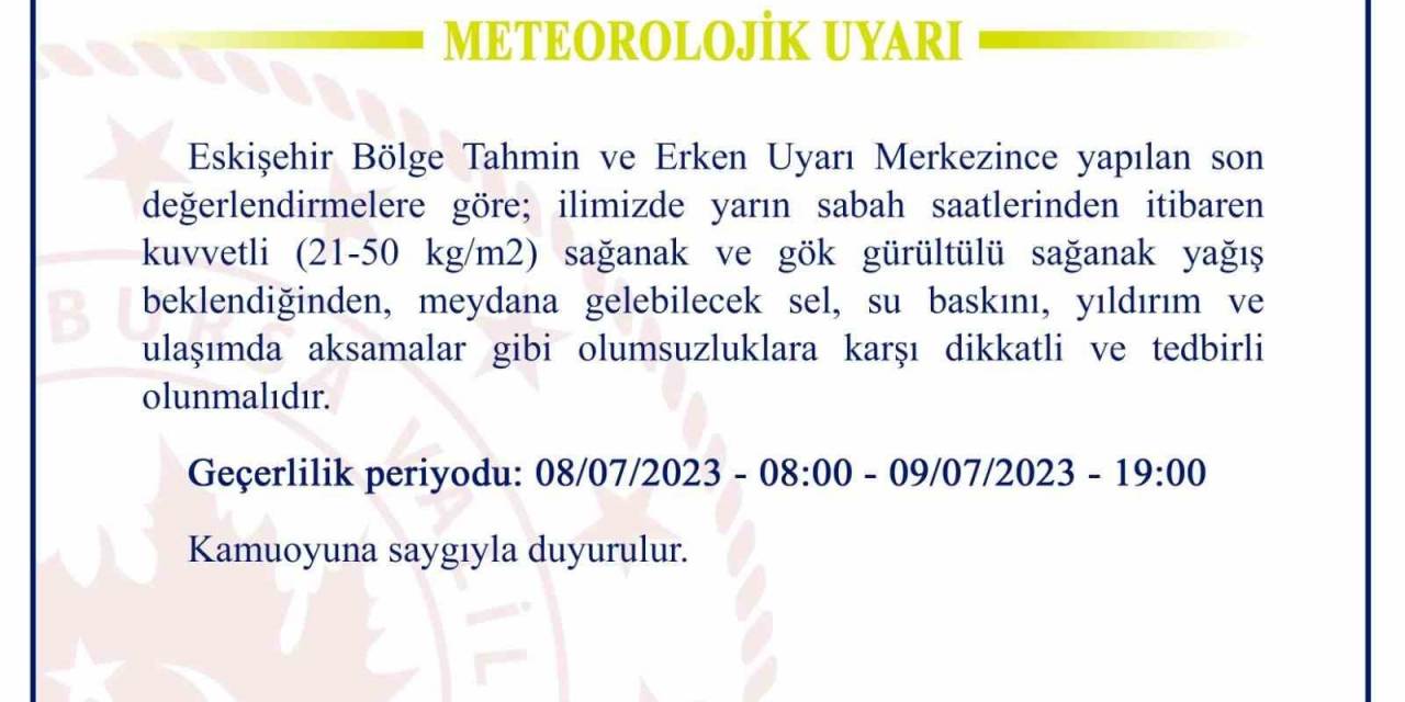 Bursa Valiliği’nden Son Dakika Uyarısı