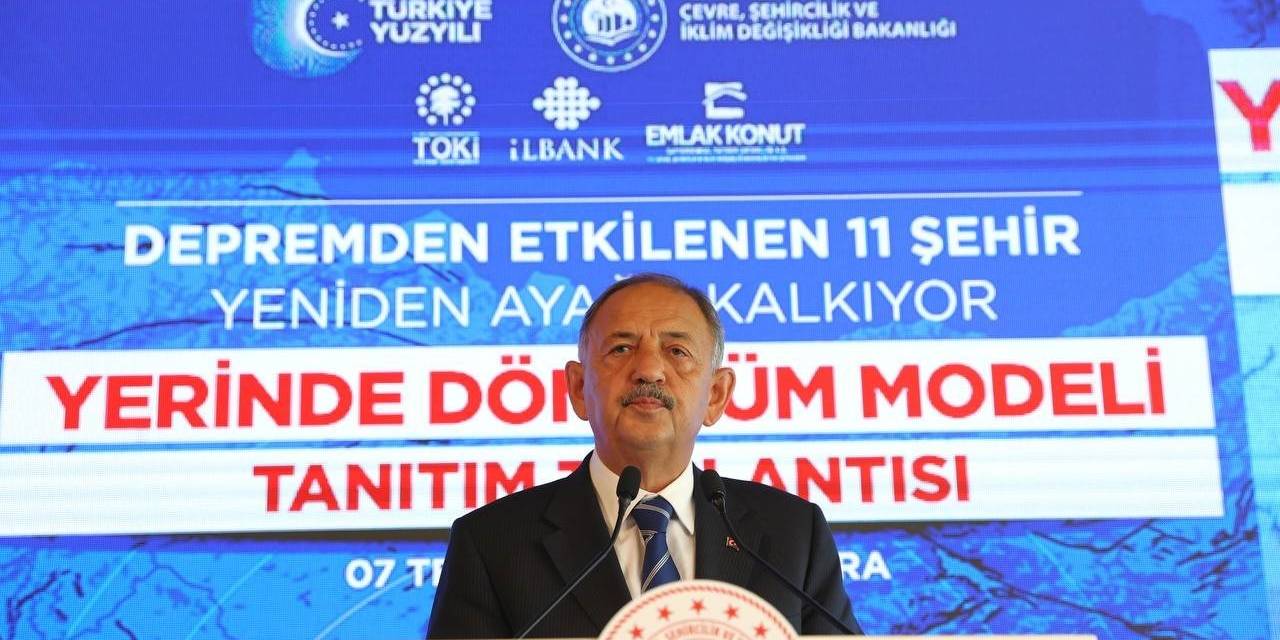 Bakan Özhaseki’den Depremzedelere Yeni Destek Paket Açıklaması