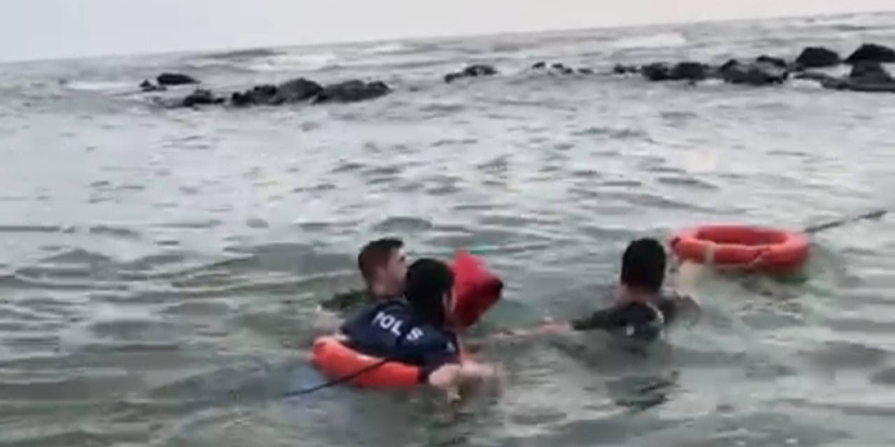 Samsun’da Denizde Mahsur Kalan 3 Kişi Kurtarıldı