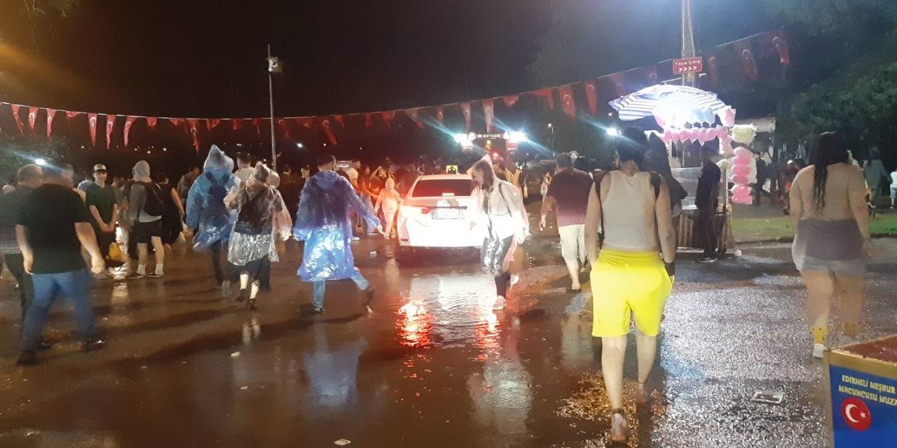 Edirne’de Sağanak Yağış Zor Anlar Yaşattı