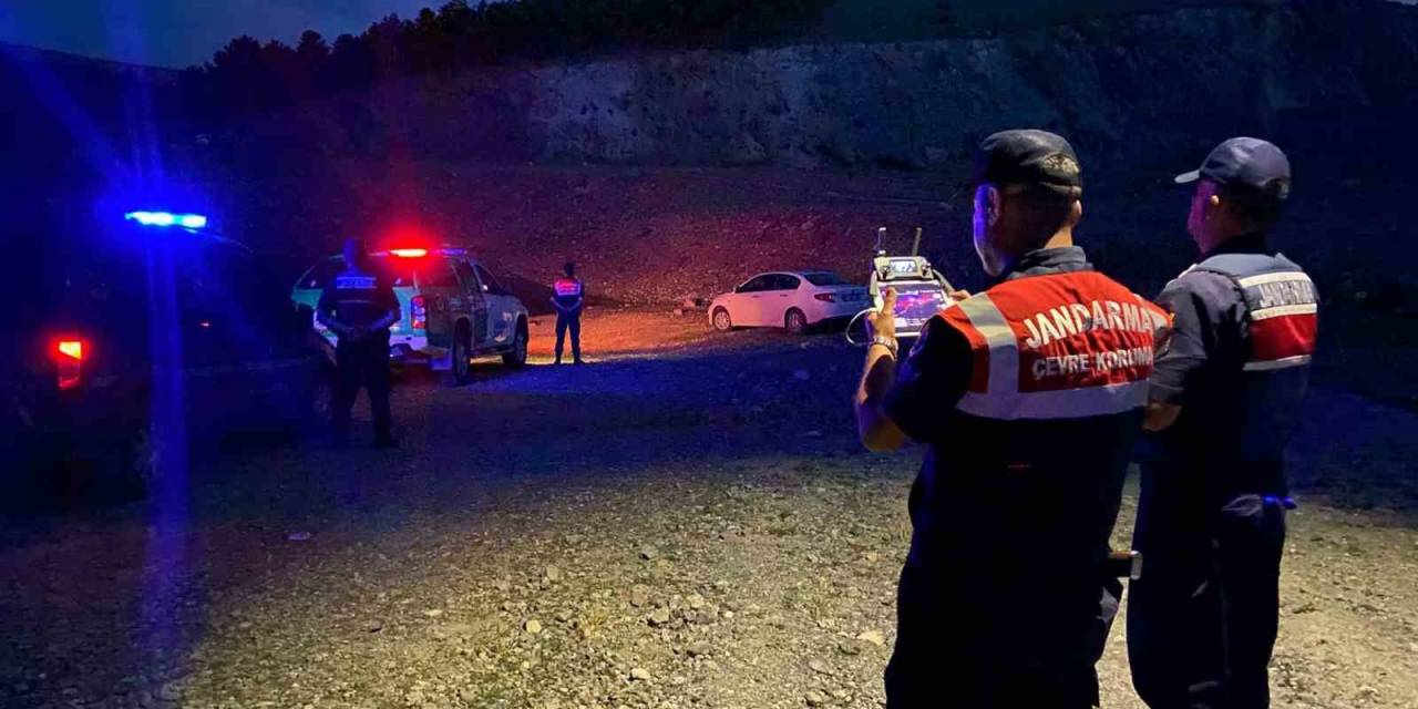 Aksaray Jandarma Dron İle Kaçak Avcıların Peşinde