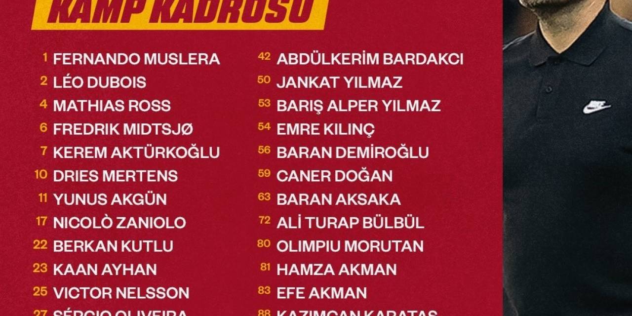 Galatasaray’ın Avusturya Hazırlık Kampı Kadrosu Belli Oldu