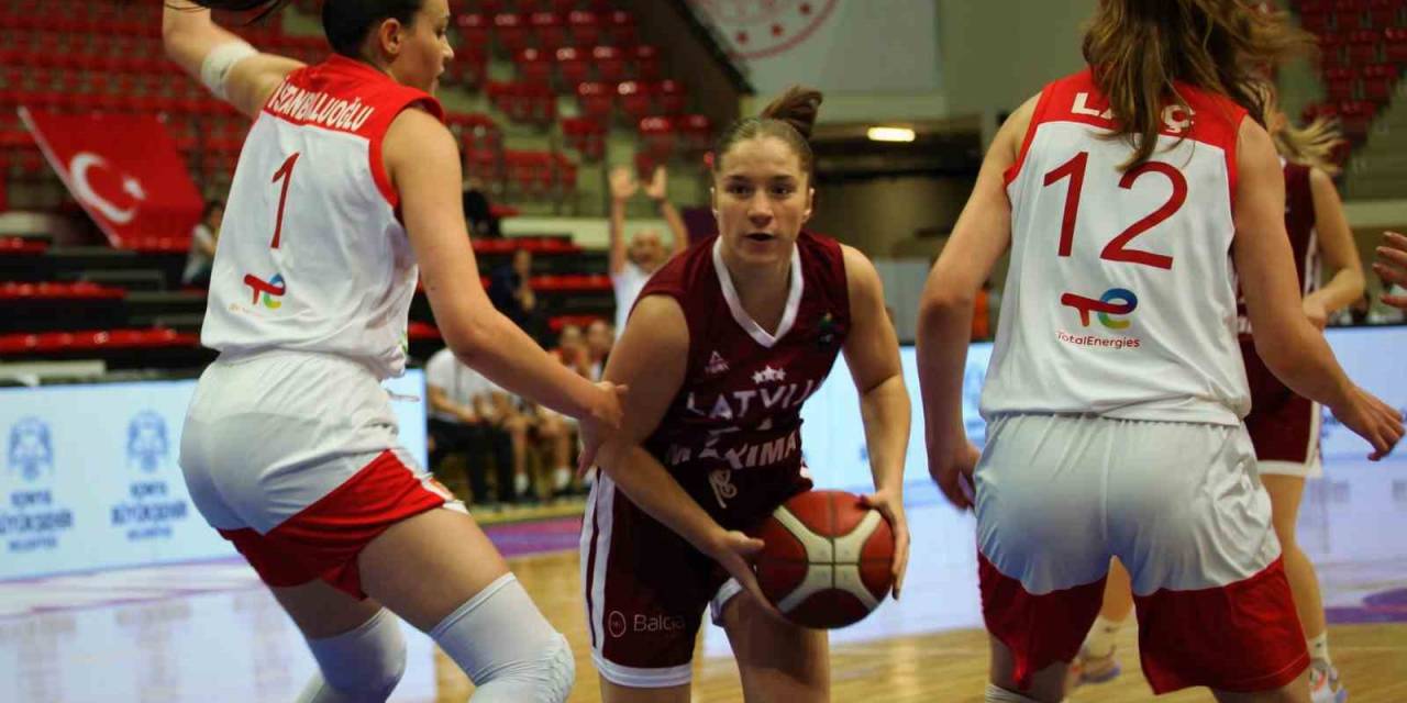 18 Yaş Altı Kız Basketbol Milli Takımı, Letonya’yı Mağlup Etti