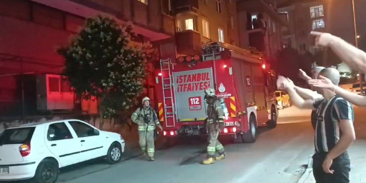 Küçükçekmece’de 6 Katlı Binada Yangın Paniği