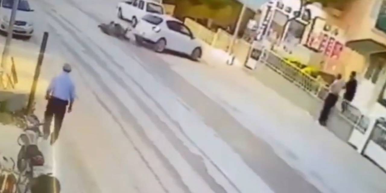 Emet’teki Motosiklet Kazası Kameralara Yansıdı