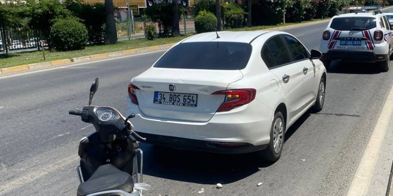 Otomobil İle Motosiklet Çarpıştı: 1 Yaralı