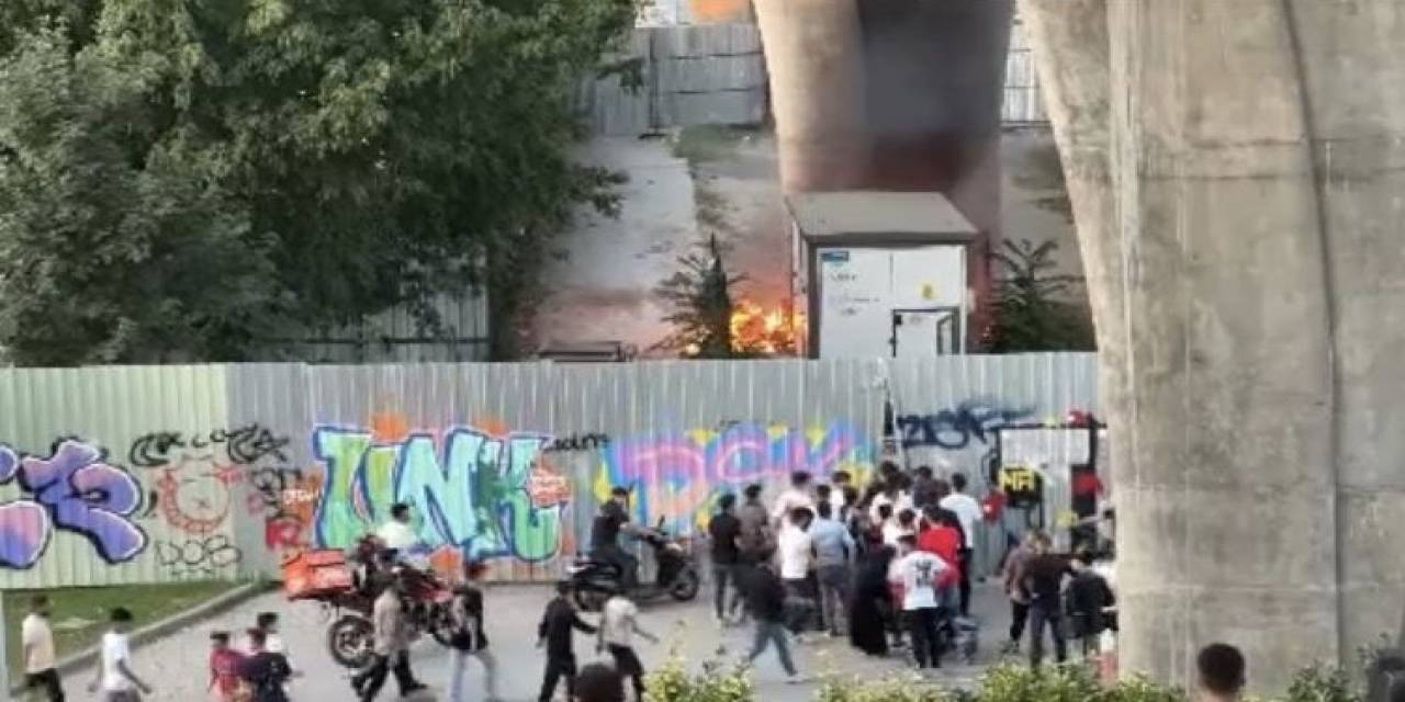 Haliç Metro Köprüsü Altında Korku Dolu Anlar: Trafo Patlayınca Yangın Çıktı