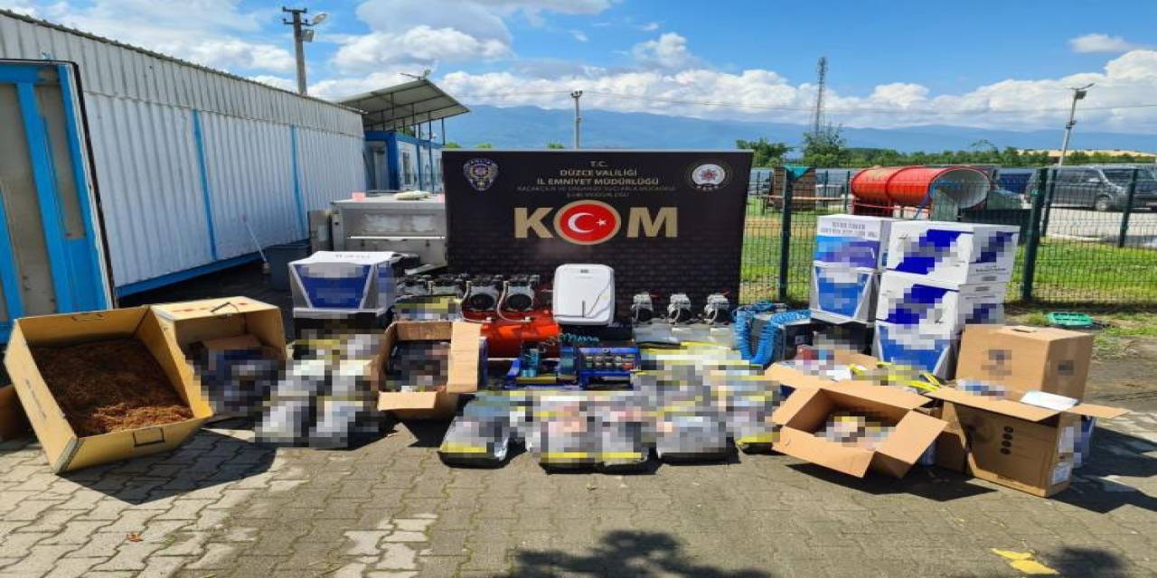 Düzce’de Kaçak Sigara Operasyonu: Binlerce Makaron Ele Geçirildi