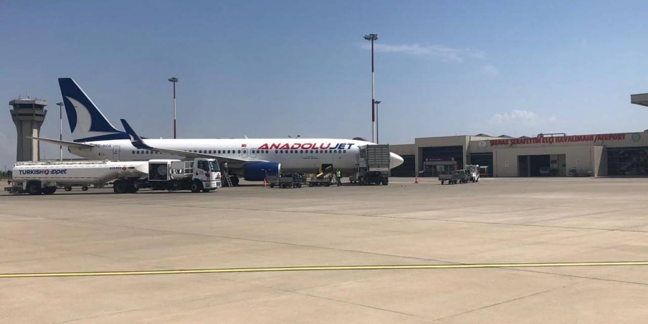 Şırnak Şerafettin Elçi Havalimanı Haziran Ayında 45 Bin Yolcuya Hizmet Verdi