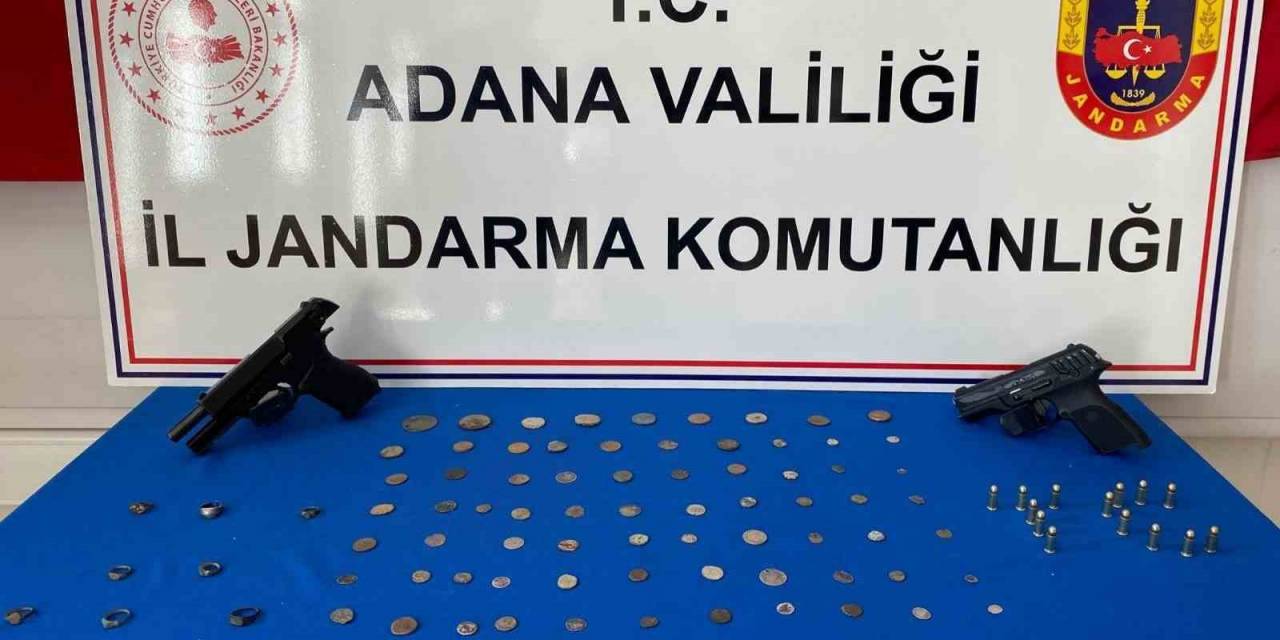 Adana’da 8’i Gümüş Yüzük 104 Adet Tarihi Eser Ele Geçirildi