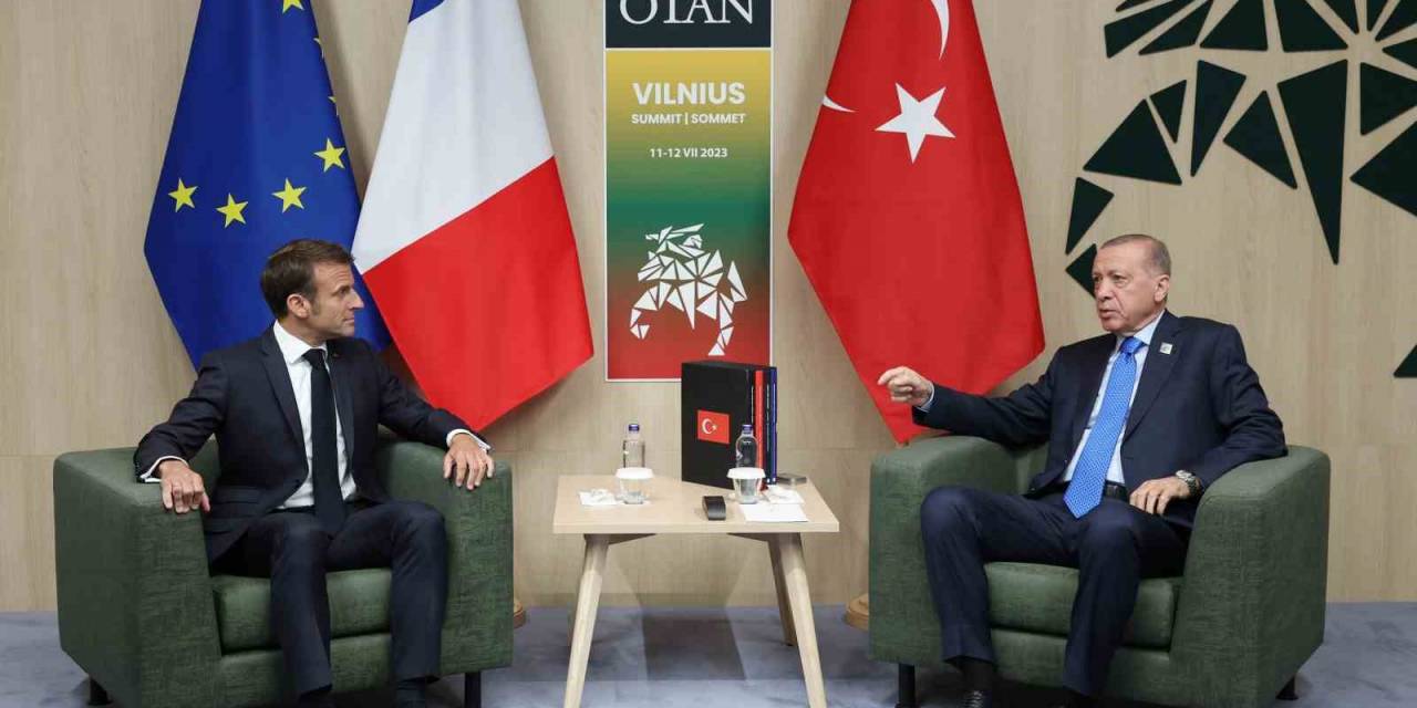 Cumhurbaşkanı Erdoğan, Macron İle Görüştü