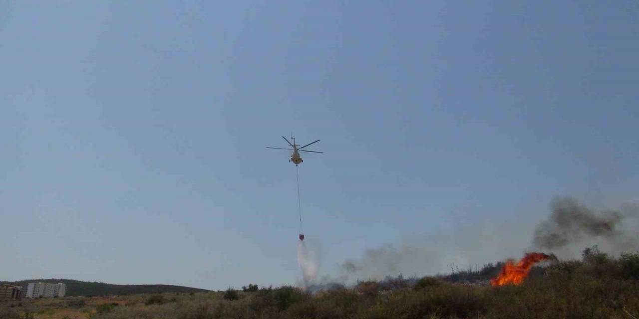 Mersin’de Makilik Alanda Çıkan Yangında 30 Dönüm Alan Zarar Gördü