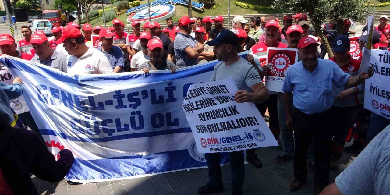 Maltepe Belediyesi İşçileri İş Bırakma Eylemi Yaptı