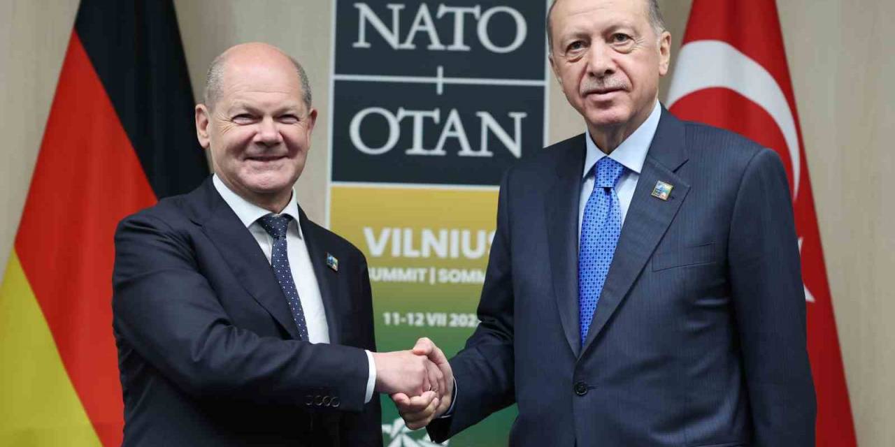 Cumhurbaşkanı Erdoğan, Scholz’la Görüştü