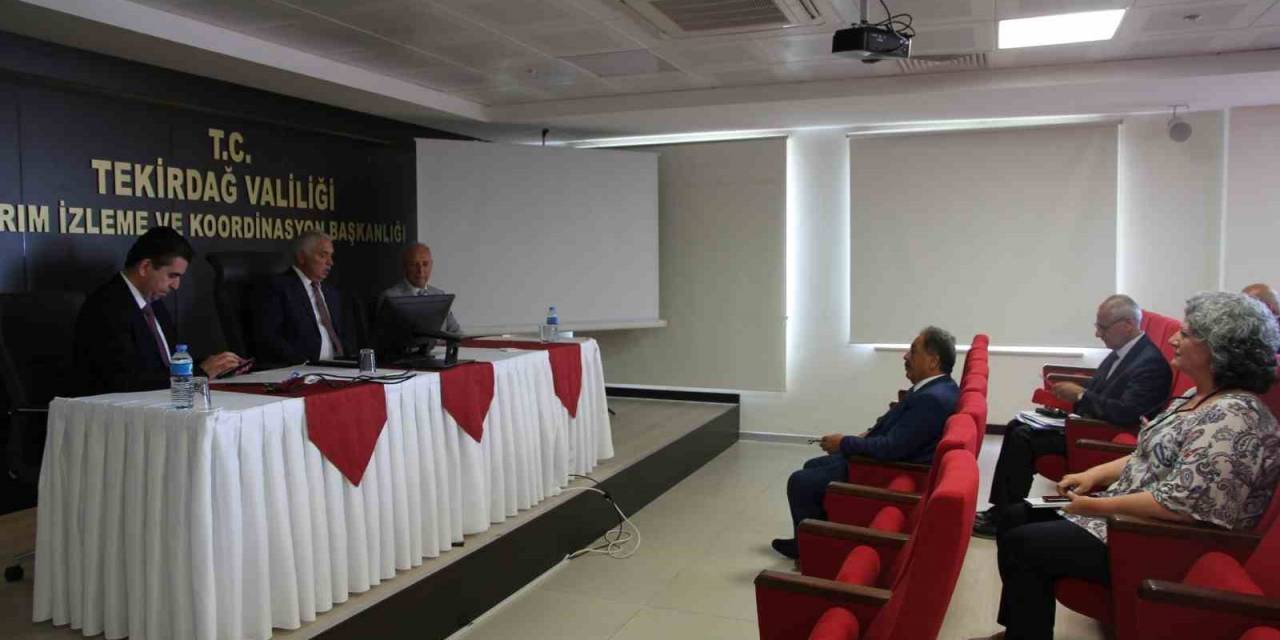 Tekirdağ İl İdare Kurulu Şube Başkanları Toplantısı Yapıldı