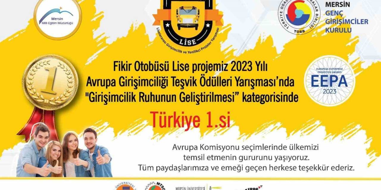 Fikir Otobüsü Lise Projesi Türkiye Birincisi Seçildi