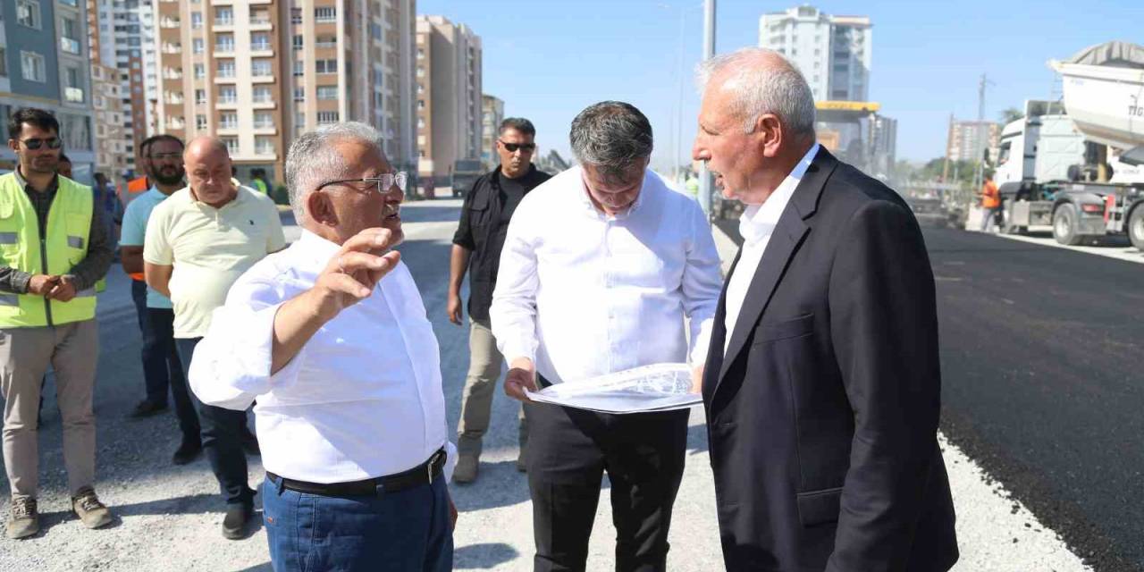 Başkan Büyükkılıç, Asfalt Yapımına Başlanan 60 Milyon Tl’lik Yolda İncelemelerde Bulundu