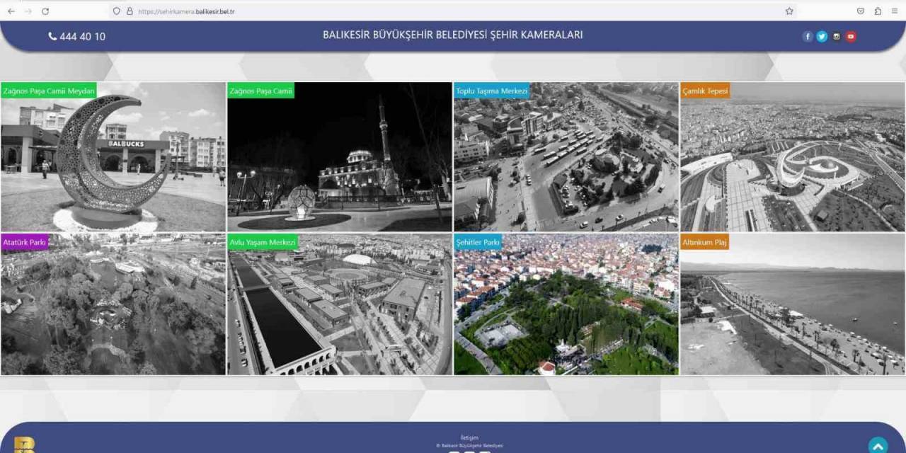Balıkesir Büyükşehir Belediyesi Şehir Kameralarını Devreye Aldı