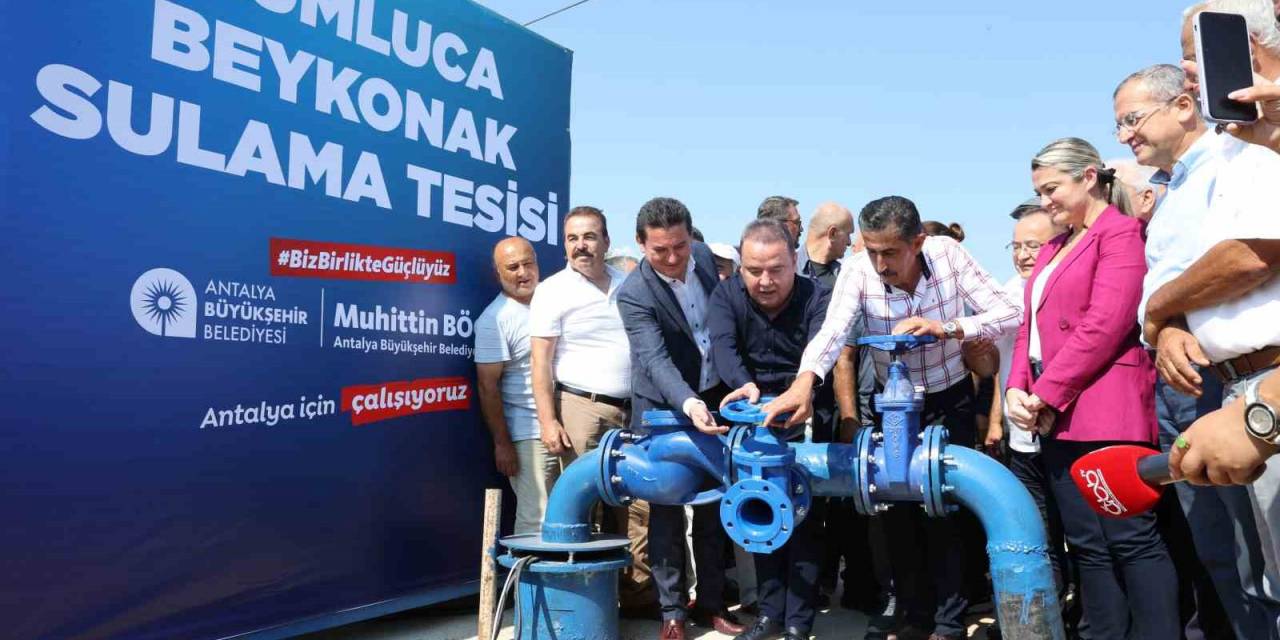 Antalya’da Sulama Birliklerinin Elektrik Maliyetlerinin Yüzde 85’ini Büyükşehir Karşılıyor