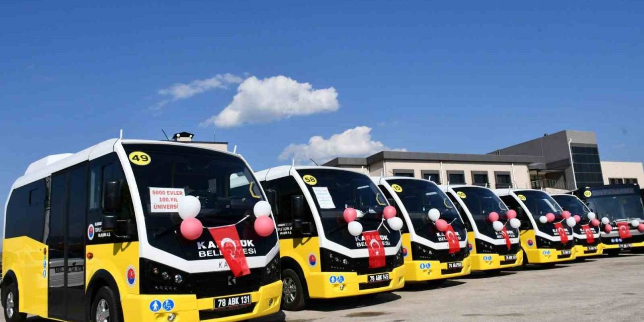 Karabük’te 60 Toplu Taşıma Aracı Hizmet Vermeye Başladı