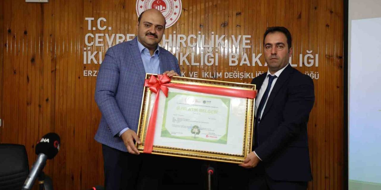 Aziziye’ye “sıfır Atık” Belgesi