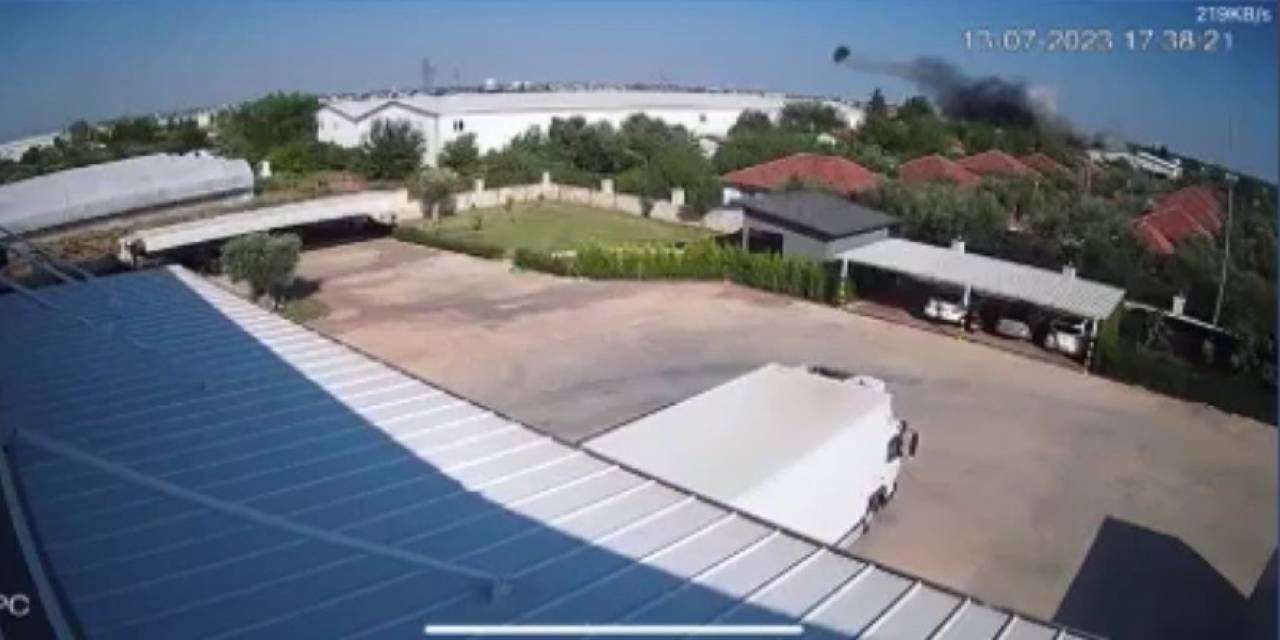 Faciadan Dönülen Patlamada Kazanın 300 Metre Fırladığı O Anlar Kamerada