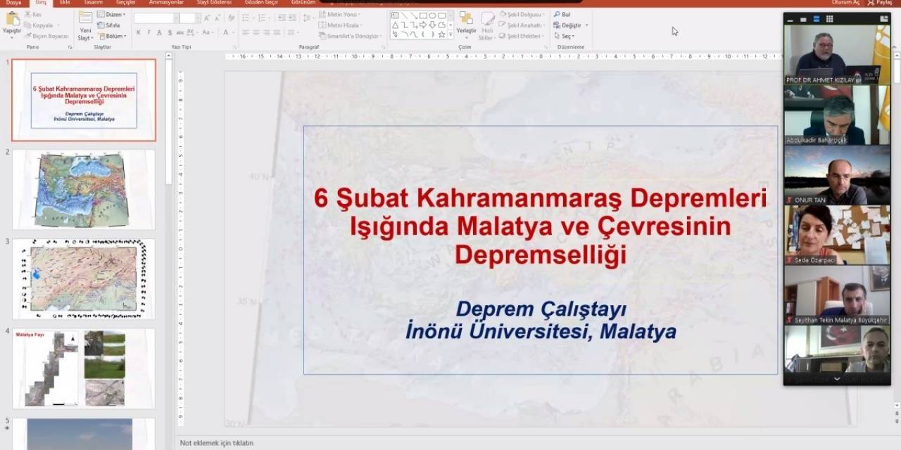İnönü Üniversitesi’nin Ev Sahipliğinde ‘deprem Çalıştayı’ Düzenlendi
