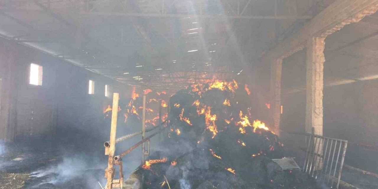 Adıyaman’da 50 Kamyon Saman Balyası Yandı