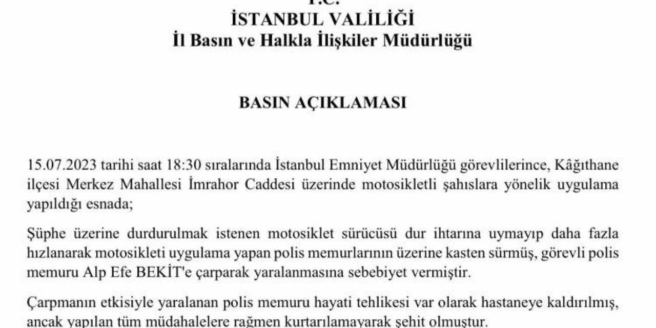 Dur İhtarına Uymayan Sürücü Çarptığı Polisi Metrelerce Böyle Savurdu