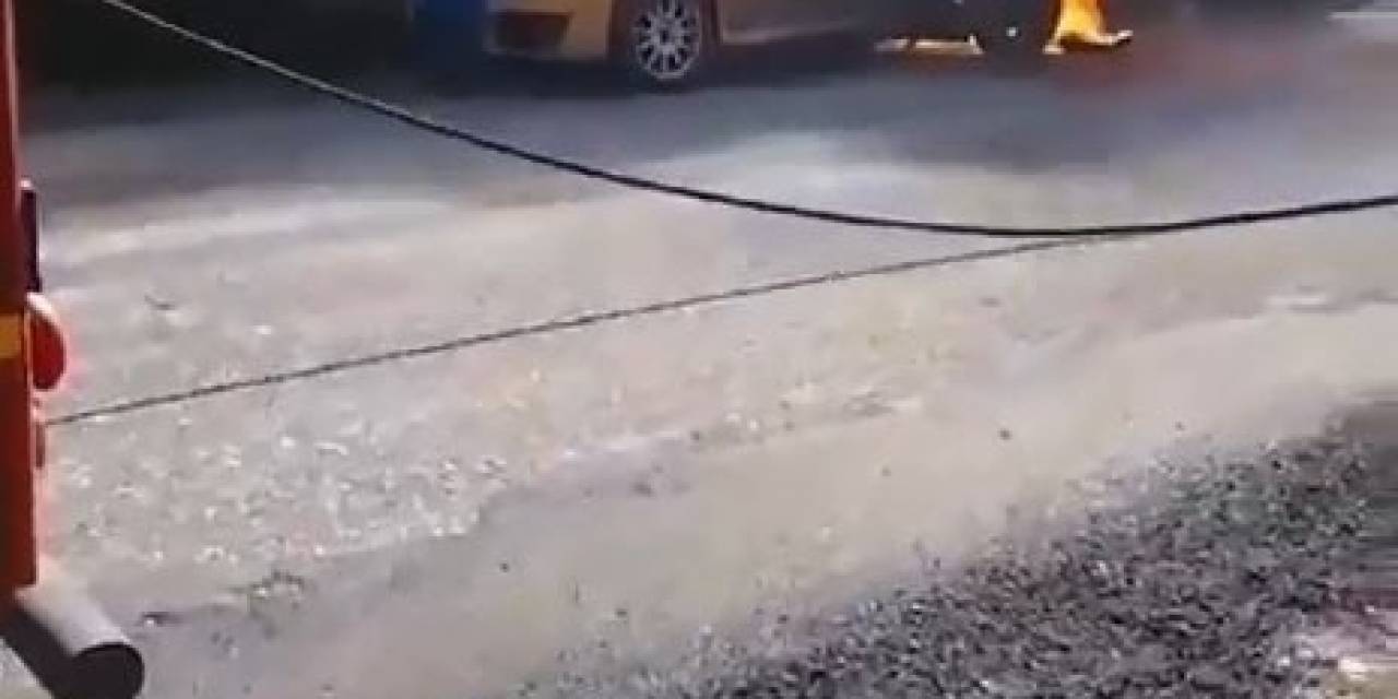 Arıza Yapan Yarış Otomobili Alev Topuna Döndü