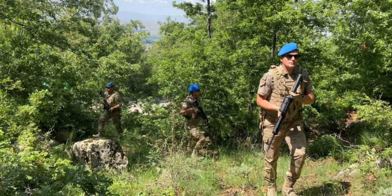 Aksaray’da Komandolar Ormanda Denetim Yapıyor