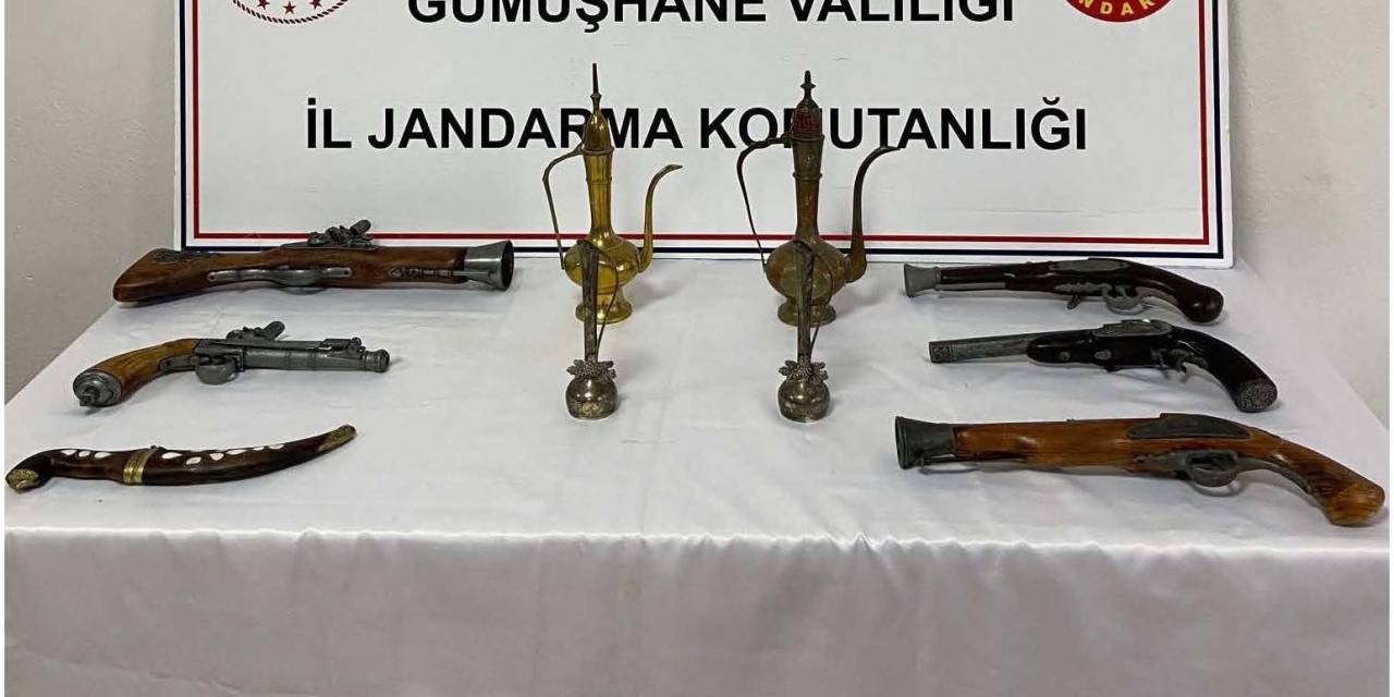 Şiran’da Antika Ve Tarihi Eserler Ele Geçirildi