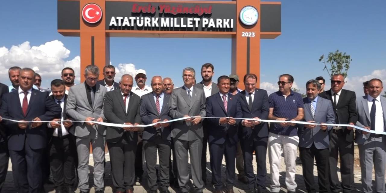 Erciş’te Devlet Bahçeli Millet Bahçesi Açıldı