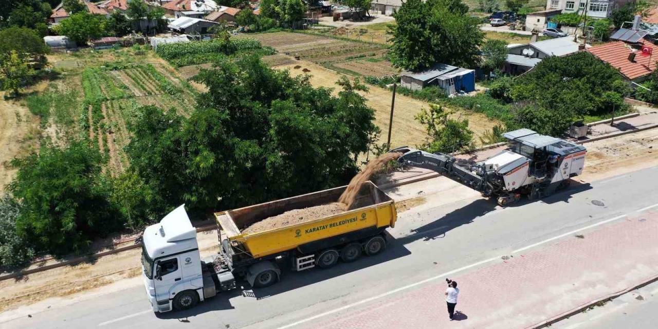 Karatay’da Yol Ve Asfalt Seferberliği Sürüyor