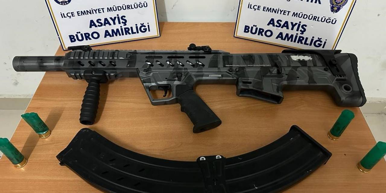 Araçtan Havaya Tüfekle Ateş Eden Maganda Yakalandı