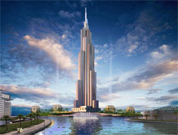Dünyanın en yüksek binasına görkemli açılış (VİDEO)